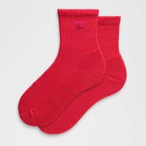 lululemon athletica Vibrant Red Casual Socks